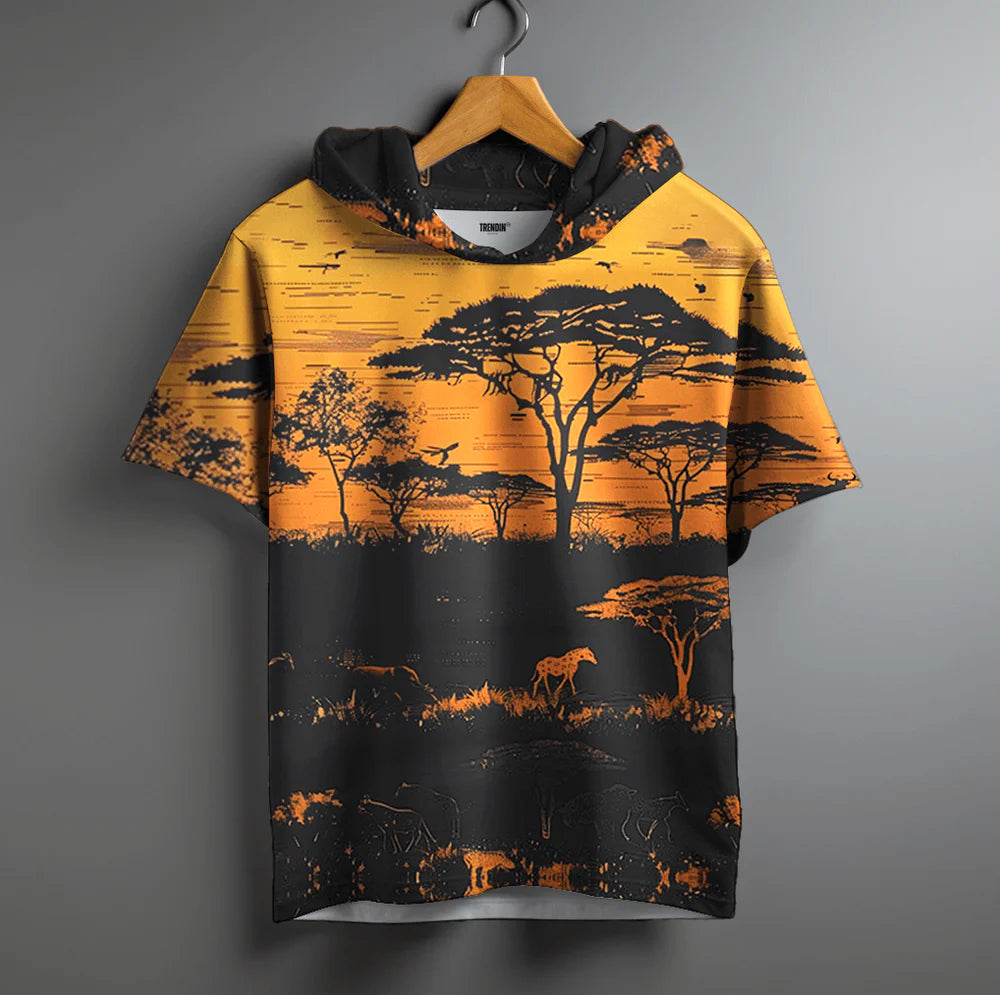 Urbanshirts Jungle sunset Oversized Hoodie