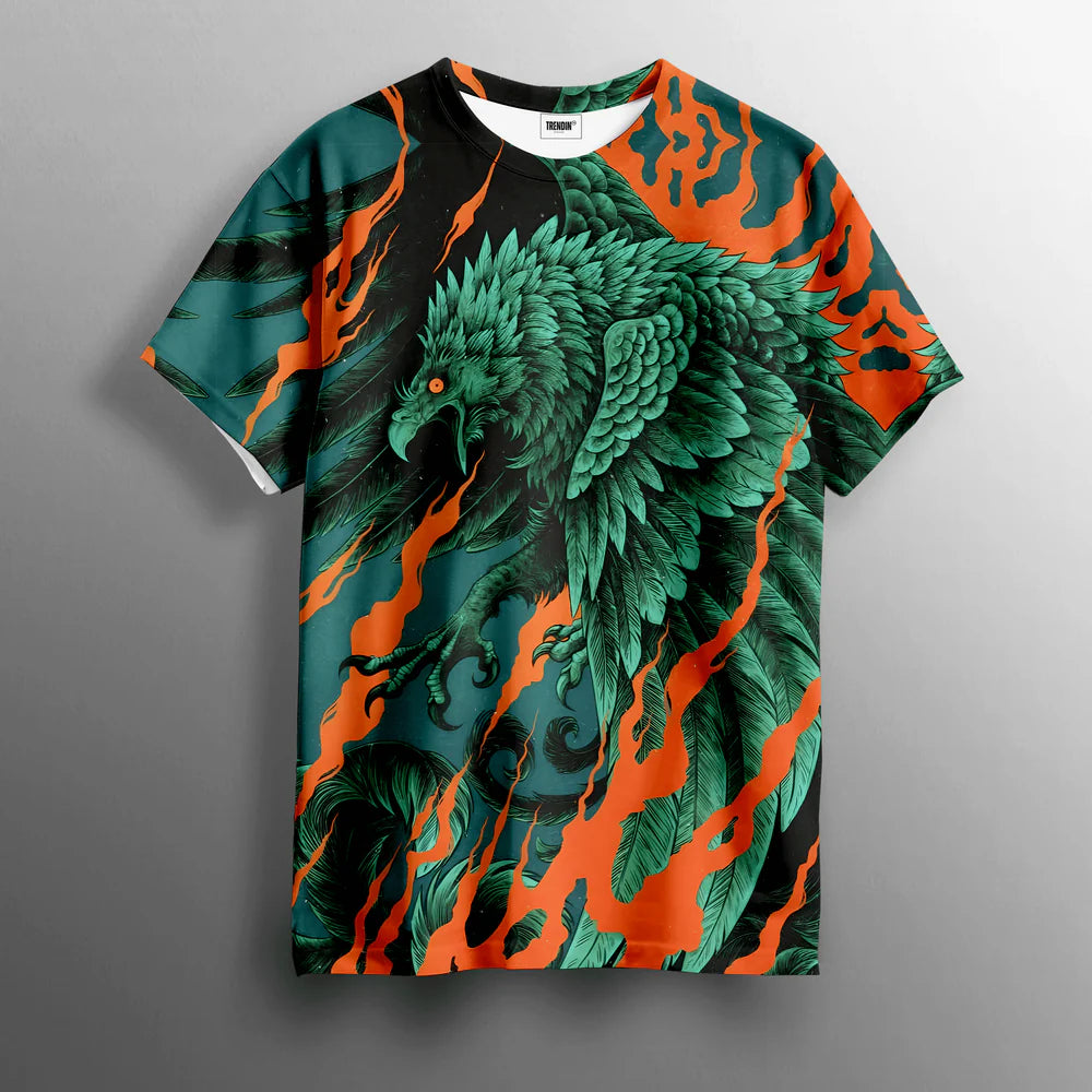 Urbanshirts Burning Talon Printed Tee - Bold Streetwear T-Shirt