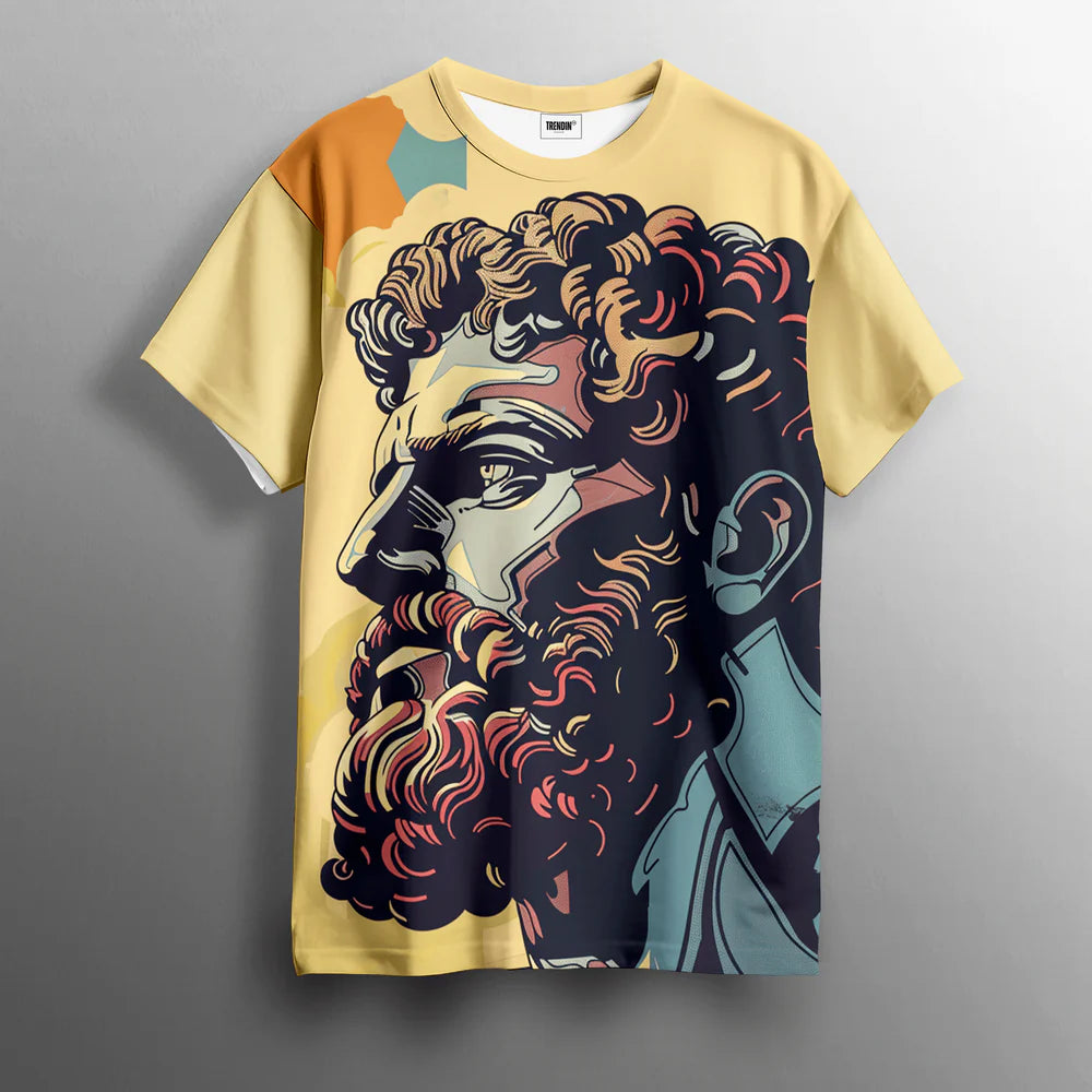 Urbanshirts Olympian God Printed Tee for Mythical and Powerful Streetwear