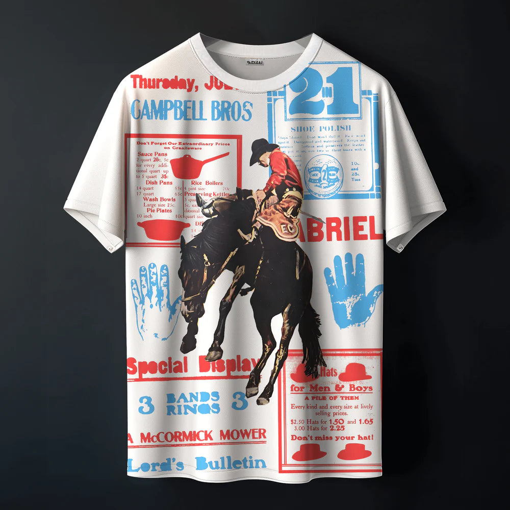 Urbanshirts Old Town Rodeo Printed Tee