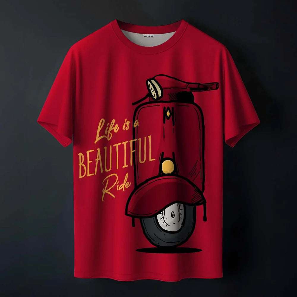 Urbanshirts Wheels Of Freedom Printed Tee